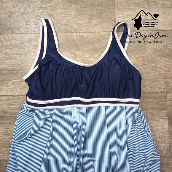 Charmleaks Tiered Tankini Boyshort Swimsuit Size L - Picture 2 of 5